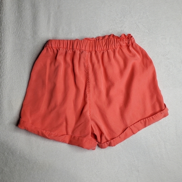 Aerie Coral Pink Paperbag Tie Waist Utility Camp Shorts - Picture 5 of 10
